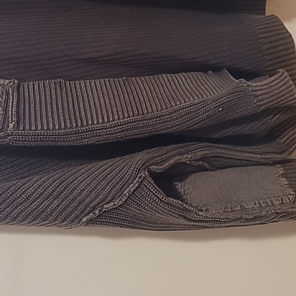 Brown Ribbed Open Cardigan - Picture 2 of 4